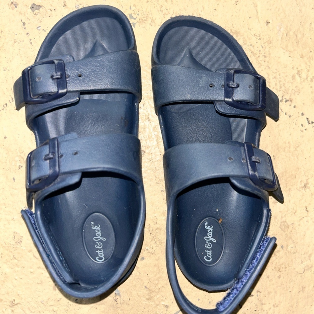 Cat & Jack Kids Navy Buckle Sandals